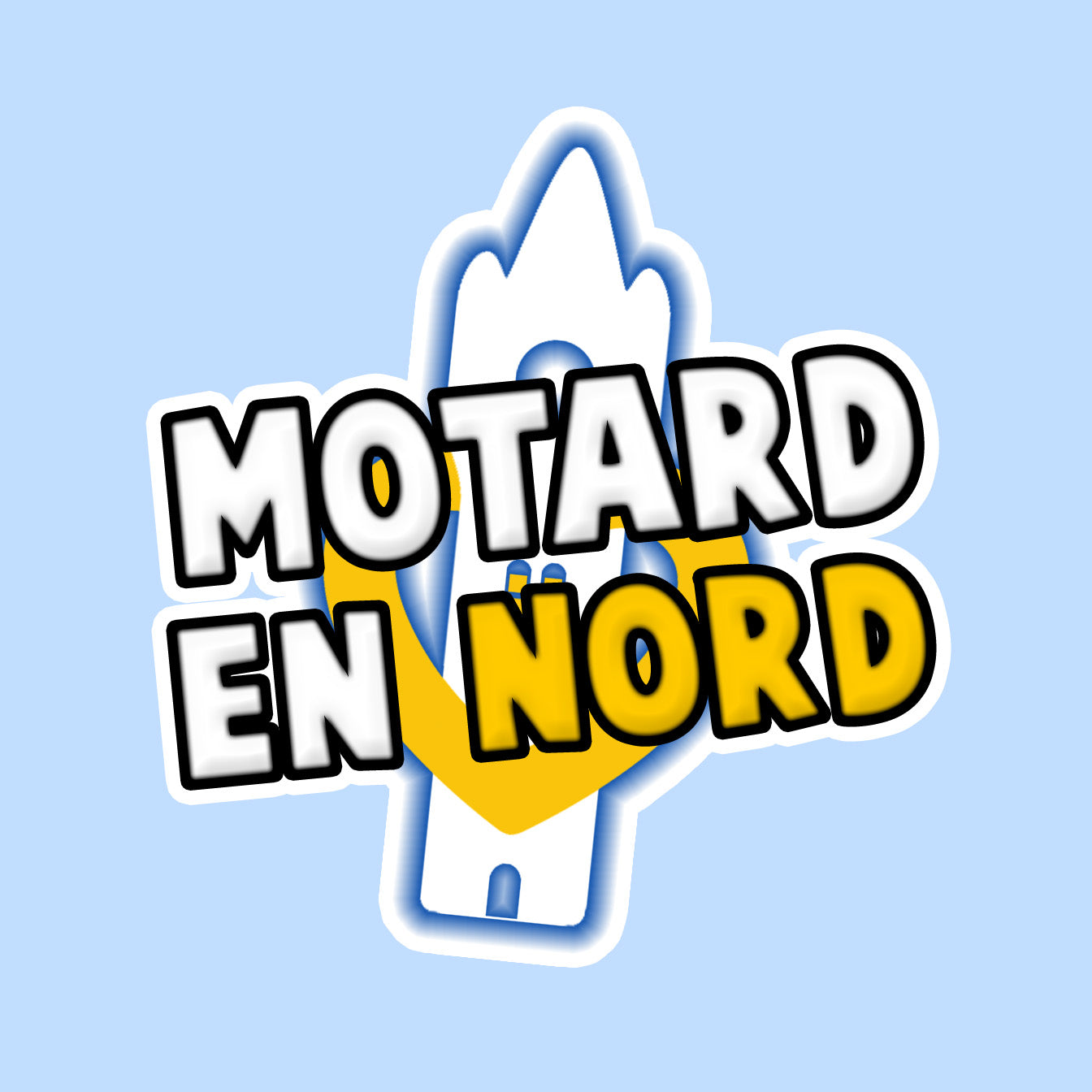 Sticker "Motard en Nord"